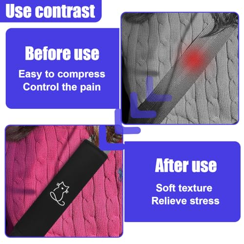 2PCS Car Seat Belt Covers, Breathable Soft Seat Strap Cushion Pad for Neck Shoulder Protection, Universal Safety Vehicle Interior Harness Pad Accessories for Cars, SUVs, Trucks (Cat) - size: Cat