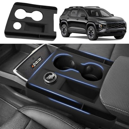 Autorder Silicone Center Console Organizer for 2025-2026 Chevy Chevrolet Equinox Accessories Anti Scratch Protective Pad Cover Storage Box Silicone Shift Panel Trim Cover(Not for Equinox EV)