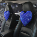 Car Bling Pillows Automobile Headrest Neck Pillow Shiny Diamond Interior Accessories for Women, Girls and Ladies Car Nevk Pillow Rhinestone Universal Fit Blue 2 Pieces - color: Blue 2pcs