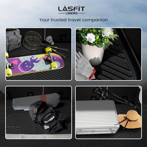 LASFIT Cargo Mat for Jeep Cherokee 2014-2018 All Weather TPE Custom Fit Rear Backrest Mat Trunk Seatback Cargo Liner, Black - style: Cherokee 2014-2018 Cargo Mat