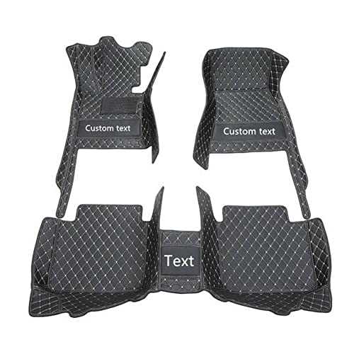 Custom Leather Car Mats, Vehicle-Specific Fit All-Weather Floor Mats, 100% Waterproof Anti-Slip Durable Protection for SUV Truck Sedan, Precision Tailored Protection (Brown) - color: Brown