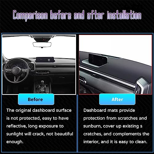 Custom Interior Accessories for Mazda CX-50 CX50 2023 2024 2025 Leather Center Console Cover Dashboard Cover Dash Cover Mat Protecter Sunshade Pad (Without HUD)