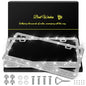 QUANQIUFEI 2 Pack Bling License Plate Frames for Women, Sparkly Rhinestone Diamond Car Accessories with Glitter Crystal Caps (Silver) - color: Silver
