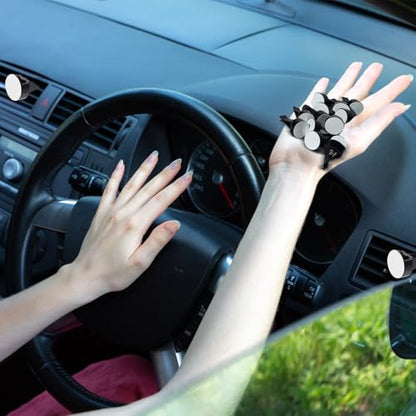 30Pcs Car Vent Clips, Car Air Freshener Vent Clip Air Conditioner Outlet Perfume Clips for Auto Car Interior Decorations Accessories, Metal Square Head + Round Slot Head