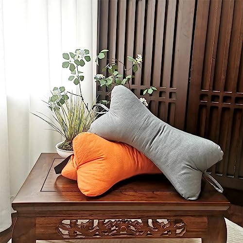 Neck & Cervical Pillows Dog Bone Shaped Travel Neck Pillows With Washable Removable Cover Have Loops On Either End For Car Bus Truck Driving Comfort Head Rest Support Neck Chiropractic Pillow (Color | Washable Removable Cover, Loops On Either End, Car Bus