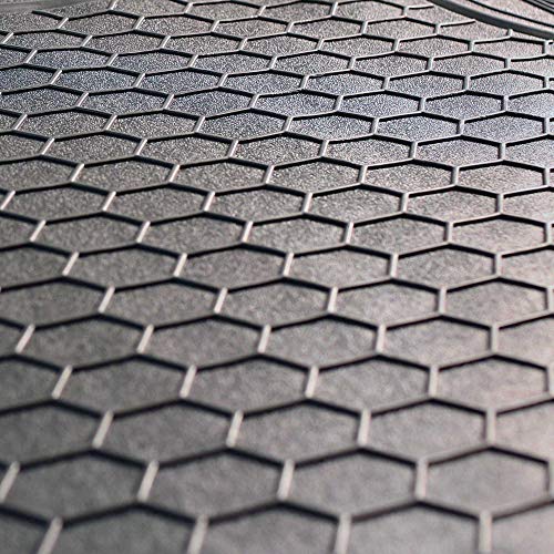 FH Group Automotive Floor Mats - Heavy-Duty Rubber, All Weather Protection Universal Fit Full Set Floor Mats and Cargo Mat, Climaproof, Semi Custom Trimmable for Most Cars, Sedan, SUV, Truck, Gray