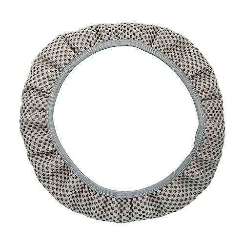 X AUTOHAUX Steering Wheel Cover Universal Elastic Stretch Antislip Breathable Microfiber Ice Silk Interior Trim Wheel Protector for Car Truck SUV Gray - color: Gray