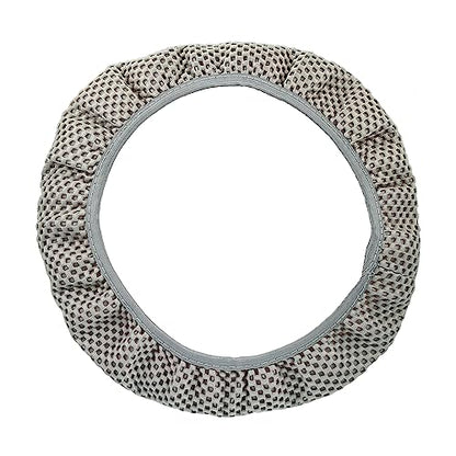 X AUTOHAUX Steering Wheel Cover Universal Elastic Stretch Antislip Breathable Microfiber Ice Silk Interior Trim Wheel Protector for Car Truck SUV Gray - color: Gray