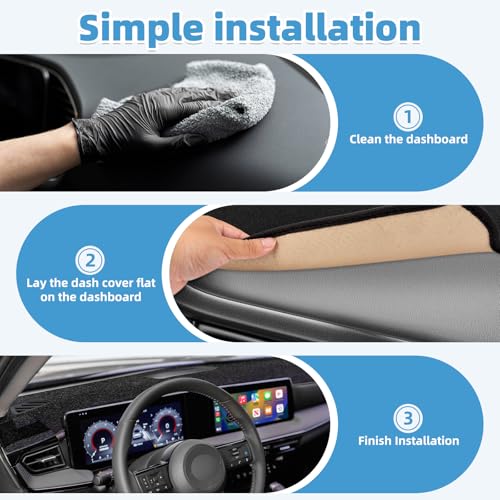 Dash Cover Mat for Nissan Kicks 2025 2026 Accessories Non-Slip Dashboard Cover Mat Sunshade UV Rays Protector Interior Accessories - size: Compatible with Kicks 2025 2026