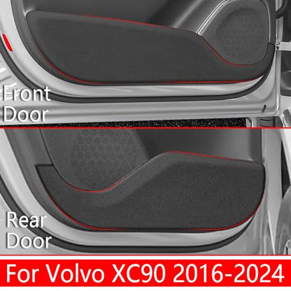 Car Door Anti Kick Pad for Volvo XC90 Accessories 2016 2017 2018 2019 2020 2021 2022 2023 2024 2025 2026 Protector Mat Dirty Collision Stickers Interior
