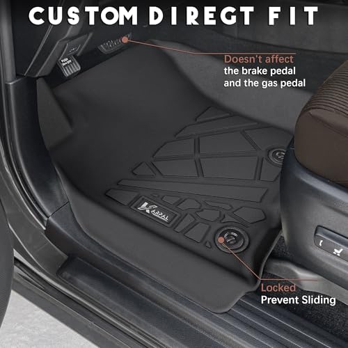 KARPAL Floor Mats Fit for Toyota 4Runner 2013-2024 (NOT for 2025) (Only Fit 5-Seat W/o Sliding Cargo Tray), Custom Fit All Weather TPE Floor Liners, 1st & 2nd Row & Cargo Liner, 4Runner Accessories - style: 2013-2024 | For Toyota 4Runner | 1st & 2nd Row &