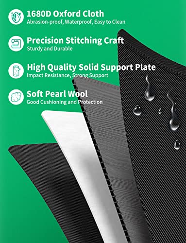 Oasser Trunk Organizer, Large, Black | Waterproof, Collapsible, Foldable Hard Cover, Aluminium Alloy Handle, Reflective Strip - color: Black, size: Large