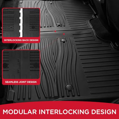 Rubbermaid Car Mats for Ford F-150 2015–2026 & F-150 Lightning 2022–2025 Super Crew Cab (No Fold Flat Storage) | Custom Fit All Weather Floor Mat Heavy Duty Car Mat - size: For Ford F150 2015-2026 & F150 Lightning 2022–2025