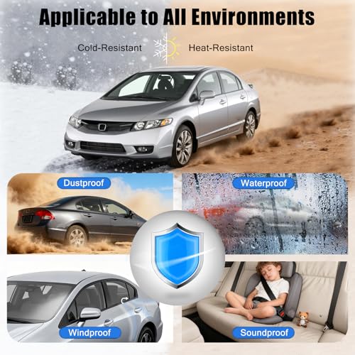 4Pcs Weatherstrip Window Moulding Trim Seal Belt Compatible with 2006-2011 Honda Civic Replace# 72460-SNA-A01 72410-SNA-A01 - color: 2006-2011, size: For Honda Civic