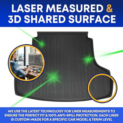 Premium Cargo Liner for Toyota Camry Camry Hybrid 2018-2026 - Custom Fit Car Trunk Mat -All-Season Black Cargo Mat - 3D Shaped Laser Measured Trunk Liners for Toyota Camry 2018-2026.