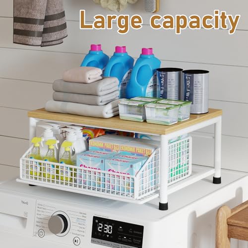 Funecy Coffee Pod Drawer,Coffee Machine Storage Rack,Home Kitchen Counter Coffee Bar Organizer,Storage Basket Drawer (White) - color: White