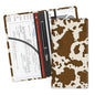 Leather Car Registration and Insurance Card Holder, Cute Car Accessories Vehicle Glove Box Car Organizer for Documents, Cards, License Brown Cow Print - color: Brown Cow Print