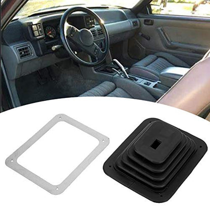 Gear Shift Cover, Shifter Boot Cover, Shift Boot Retainer, 5 5/8 in X 6 3/4 in Manual Automatic 350