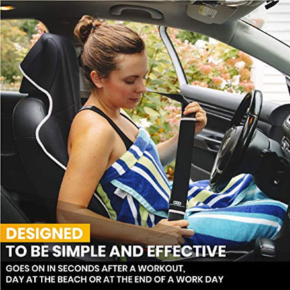Gorla Gear Gray Premium Universal Fit Waterproof Stain Resistant Grey Car Seat Cover Neoprene Non-Slip Bucket Seat Dog Sweat Proof Protector Save Your Leather Cloth Seats Van Truck Auto SUV Sedan - color: Gray