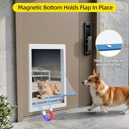 Dog Door Replacement Flaps - Extra Large Measures 10.5" x 15", Doggie Door Flap Compatible with Ideal Pet Products Designer Series Pet Door- Replacement Flap, Less Shrinkage, Weather Resistant