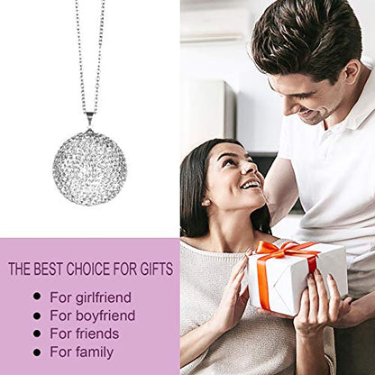 Bling Crystal Ball Car Rear View Mirror, Rhinestone Home Decor Ornament, Crystal Sun Catcher Glam Decoration Charm New Year's Present