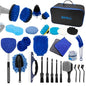 SHALL 28Pcs Car Detailing Kit, Car Detailing Brush Set, Car Wash Cleaning Kit, Professional are Kit Car Care Kit for Interior Exterior Wheels