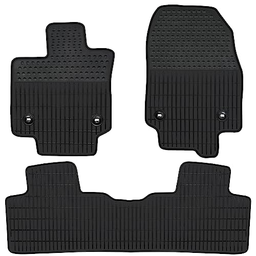 Car Floor Mats Custom Fit for Lexus RX RX350 RX350h RX500h 2023 2024 2025 2026 Black Rubber Auto Liner Mats All Weather Protection - color: All Black, size: 2023-2026 Lexus RX