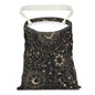 Car Trash Can, Seat Back Hanging Car Trash Bag, Cute Canvas Car Garbage Bag, Essential Car Trash Bin Car Organizers Sun and Moon - color: Sun And Moon