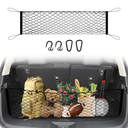 Cargo Net for Honda Pilot 2023-2026 Envelope Style | Elastic Mesh Net | Heavy Duty | Metal Hooks | Honda Pilot Trunk Net Accessories - size: Honda Pilot