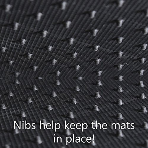 Plasticolor 1470R03 Universal-Fit Molded Chevy Bowtie Elite Series Front Floor Mat - Set of 2