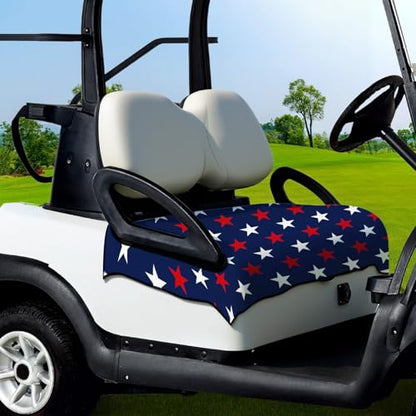 Golf Cart Seat Covers Golf Cart Seat Towel Blanket Group - color: American Flag Pattern Blue