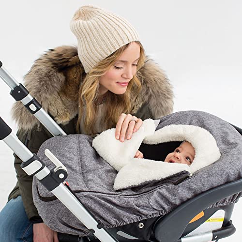 Skip Hop Winter Car Seat Cover,Stroll & Go,Heather Grey,(Pack of 12) - color: Heather Grey (Pack of 12)