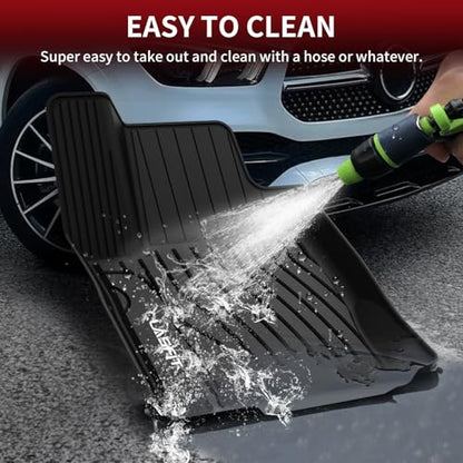 LASFIT Floor Mats for Mercedes Benz GLE 2016-2019 & ML Class 2012-2015 350/400 /63 AMG S, All Weather TPE Floor Liners Custom Fit GLE & ML Car Mats, 1st & 2nd Row, Black - size: 1) For Benz GLE | 2016-2019 | 1st & 2nd Row