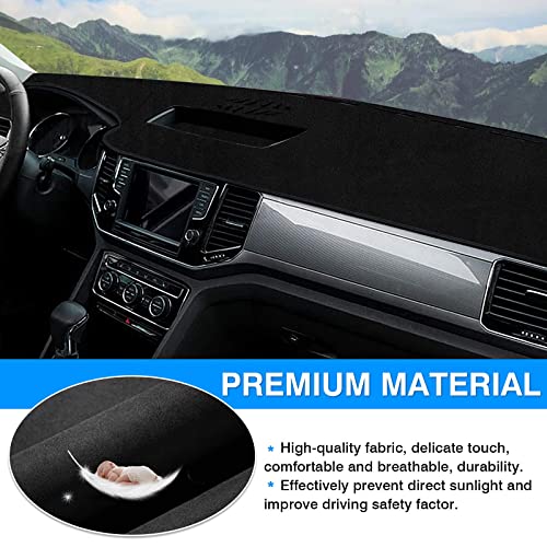 Autorder Dashboard Cover Mat for Volkswagen Atlas 2018-2023 VW Atlas Cross Sport Accessories Dash Cover Flannel Dash Mat Sunshade Glare UV Rays Protector - size: For Volkswagen Atlas 2018-2023