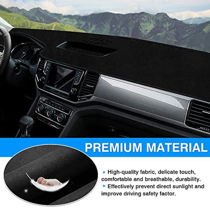 Autorder Dashboard Cover Mat for Volkswagen Atlas 2018-2023 VW Atlas Cross Sport Accessories Dash Cover Flannel Dash Mat Sunshade Glare UV Rays Protector - size: For Volkswagen Atlas 2018-2023