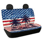 AFPANQZ Car Seat Covers 2 Pcs Back Seat Cushion Split Bench Covers, American Flag Palm Universal Rear Seat Protector for SUV Trucks Sedan - color: American Flag Palm