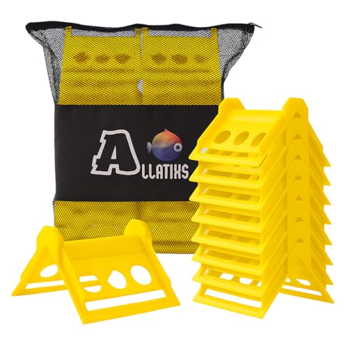 32 Pack 4" Flatbed Edge Protectors with Carrying Case - 4" Winch Ratchet Straps - Plastic Corner Protectors for Flatbed Cargo Load Truck Shipping Edge Protector (4" x 6") - color: Yellow