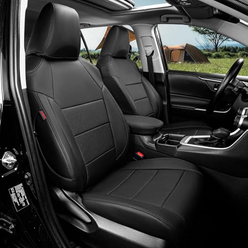 Corolla Leather Seat Covers Full Set for Toyota Corolla LE 2023 2024 2025 2026 Luxury Car Seat Covers,Fully Covered,Waterproof Car Seat Protector Cushion (Black)