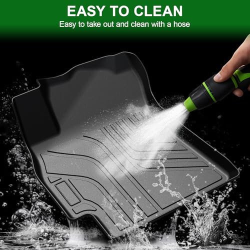 Floor Mats for 2021-2026 Hyundai Elantra (Not for Hybrid) & Elantra N, TPE All Weather Durable Floor Liners Door Sill Guards for Hyundai Elantra Gas Accessories