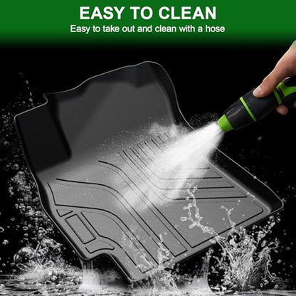 Floor Mats for 2021-2026 Hyundai Elantra (Not for Hybrid) & Elantra N, TPE All Weather Durable Floor Liners Door Sill Guards for Hyundai Elantra Gas Accessories