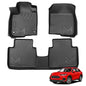 Floor Mats Custom for Honda HR-V HRV 2023-2026, TPE Automotive All Weather Cover Protection Waterproof Black Floor Liner Front & Rear Row Full Set Car Mats, 3PCS - size: 3PCS (2Row), style: For 2023-2025 | Honda HR-V HRV | 1st & 2nd Row | FBM