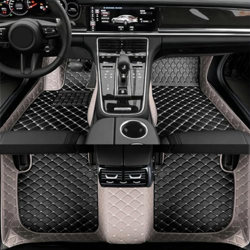 AerfineCar Mats Fit for BMW 1 2 3 4 5 6 7 8 Series X1 X2 X3 X4 X5 X6 X7 GT Waterproof car Floor mats Custom Full Coverage All Weather Protection Non-Slip Leather Floor Liners (Fashion Color 27) - color: Fashion Color 27