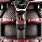 Customize Personalized Floor Mats for Cars, Full Coverage Luxury Car Mats, Anti-Slip Car Mat Set, Custom Floor Mat Suitable 99% of Sedan Trucks SUV auto (Black red A) - color: Black red A