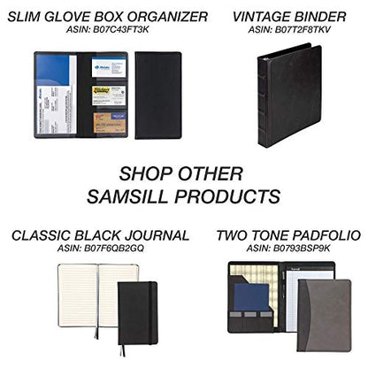 Samsill 2 Pack Car Registration and Insurance Holder, Essential Vehicle Glove Box Organizer, Vehicle Document Holder, Faux Leather, Sleek Black Design, Lottery Ticket Holders - size: 4.9" x 9.5", style: 2 PACK