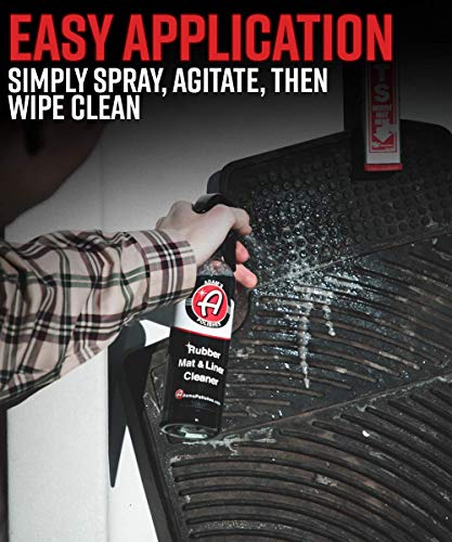 Adam's Polishes Rubber Mat & Liner Cleaner Bundle - Protectant & Rubber Floor Mat Cleaning Solution for Car Detailing | Deep Cleans & Restores Mats, Truck Bed Cargo Liners, Trunk Mat Accessories