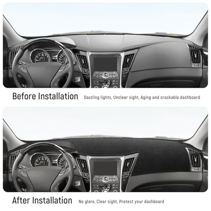 Dash Cover for Hyundai Sonata 2014 2013 2012 2011 Accessories Flannel Dashboard Cover Dash Mat Center Console Cover Sunshield Protector Pad