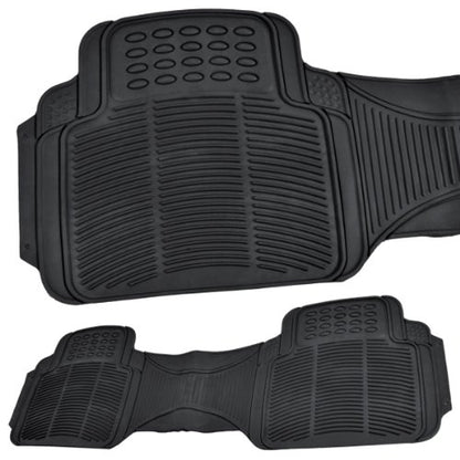 BDK Contour Liners - Original Heavy Duty Rubber Floor Mats for Car SUV Truck & Van - All Weather Protection (Original)