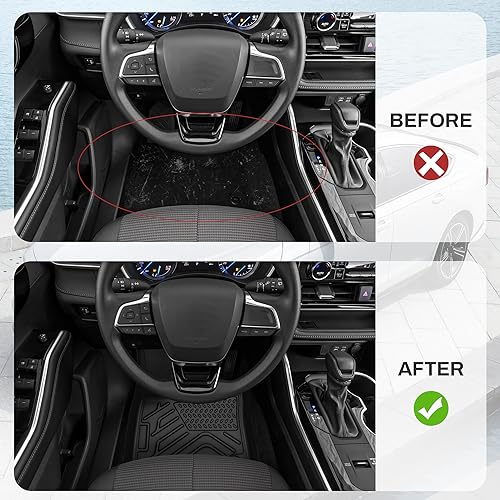 Floor Mats & Cargo Liner Fit for 2022-2025 Jeep Grand Cherokee (Include 4XE NOT for L or WK), Custom Fit TPE All Weather Floor Liners Cargo Mat, 1st 2nd Rows Mats Trunk Liner Full Set Accessories - style: 22-25 Jeep Grand Cherokee Full Mats Set