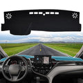 Dashboard Cover Suitable for Toyota Camry 2024 2023 2022 2021 2020 2019 2018 (Without HUD) Car Dashboard Cover Sun Visor Mat Non-Slip Polyester Dashboard Accessories (Black) - size: 2018-2024 For Toyota Camry(Without HUD)
