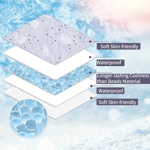 Miracle Baby Gel Car Seat Cooling Pad, Baby Stroller Ice Cooler Mat Summer Cooling Seat Liner for Babies(1 Pack) - color: Pumpkin